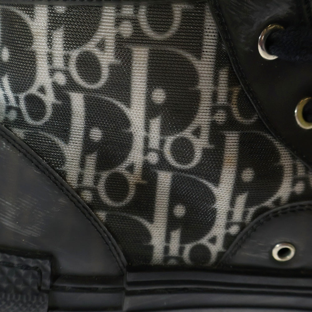DIOR(ディオール) B23 High Top Sneakers オブリーク総柄 ラバーハイカットスニーカー ブラック 3SH118YJP