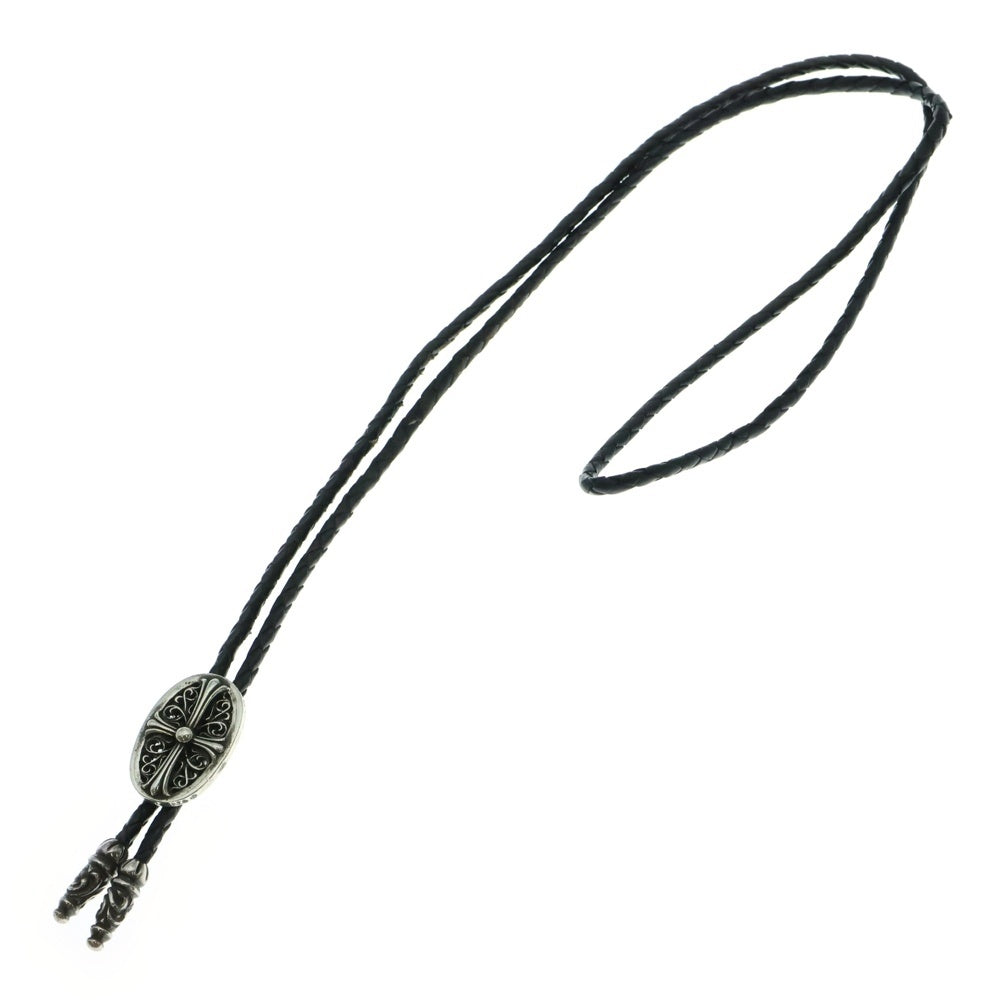 CHROME HEARTS(クロムハーツ) BOLOTIE OVALTINY タイニークラシックオーバルクロス ループタイ シルバー/ブラック BCA209