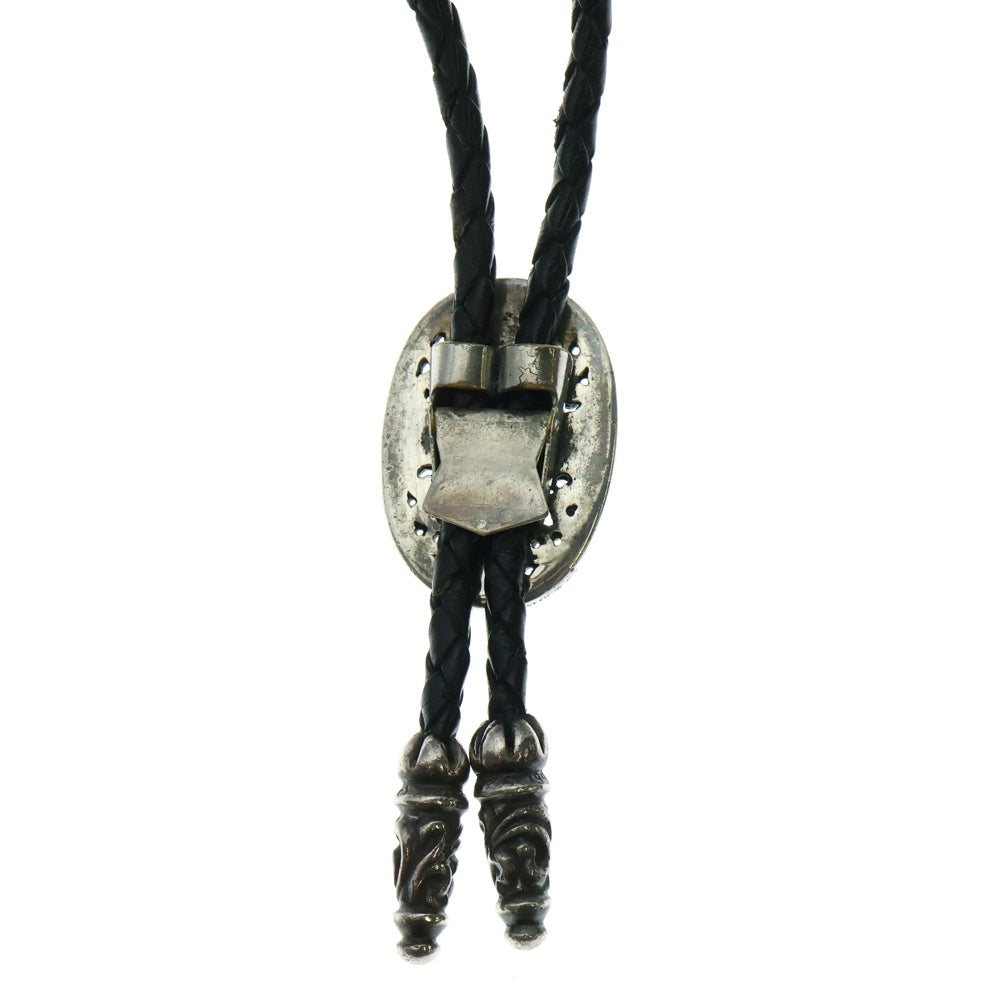 CHROME HEARTS(クロムハーツ) BOLOTIE OVALTINY タイニークラシックオーバルクロス ループタイ シルバー/ブラック BCA209