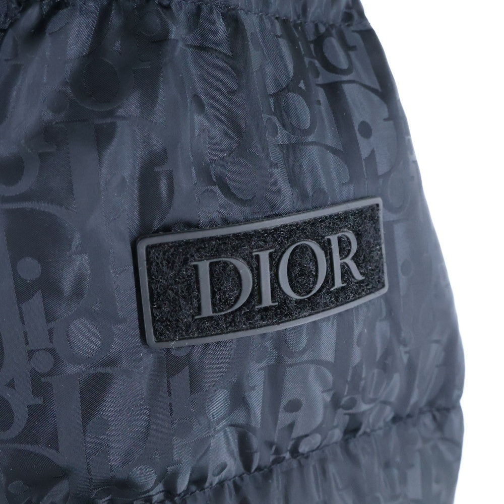 DIOR(ディオール) オブリーク 総柄ナイロンダウンジャケット ブラック 943C449A4462