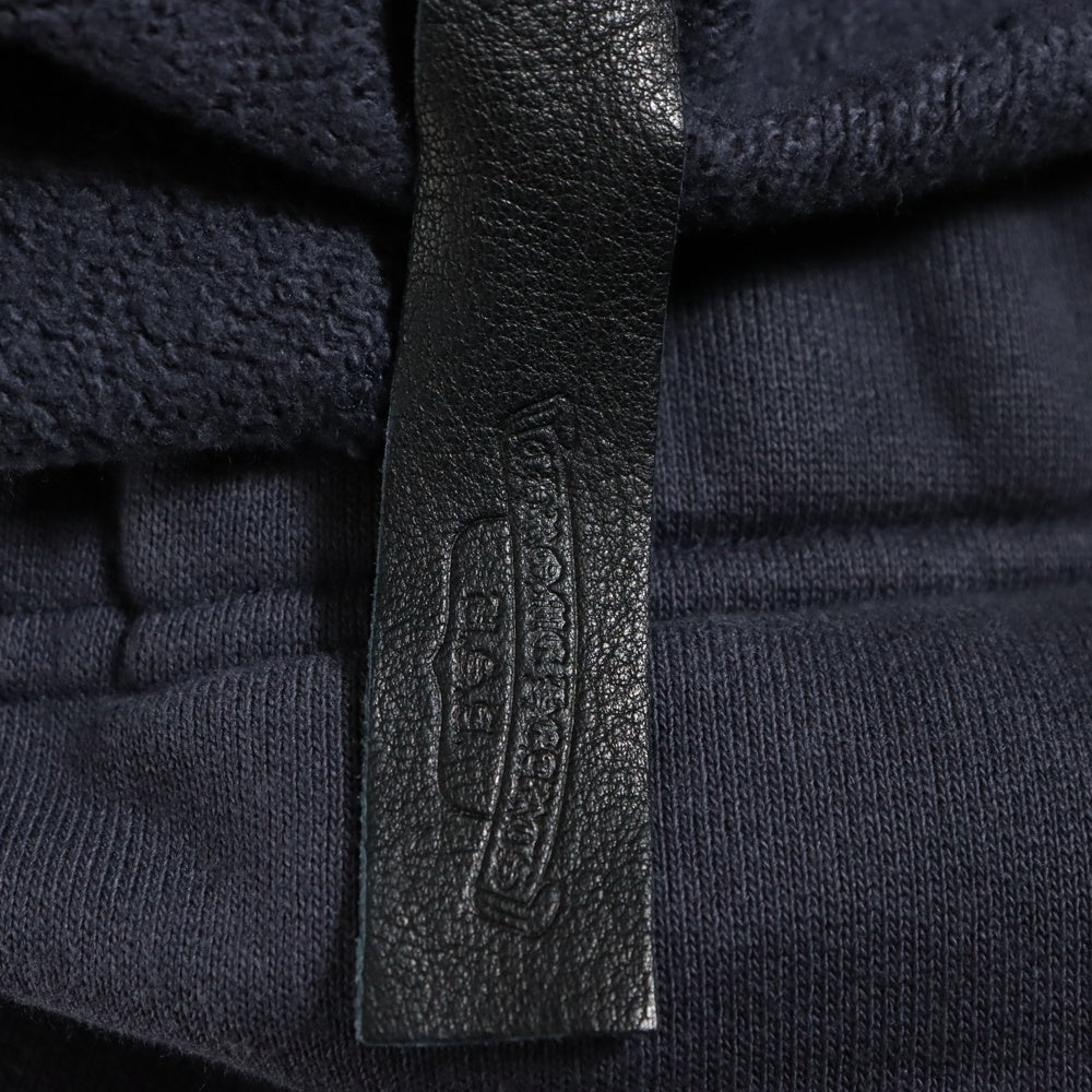 CHROME HEARTS(クロムハーツ) Y NOT 3 Cemetery Cross Leather Patch Sweat Long Pants クロムハーツ ワイノット 3セメタリークロス レザーパッチ スウェットロングパンツ ブラック