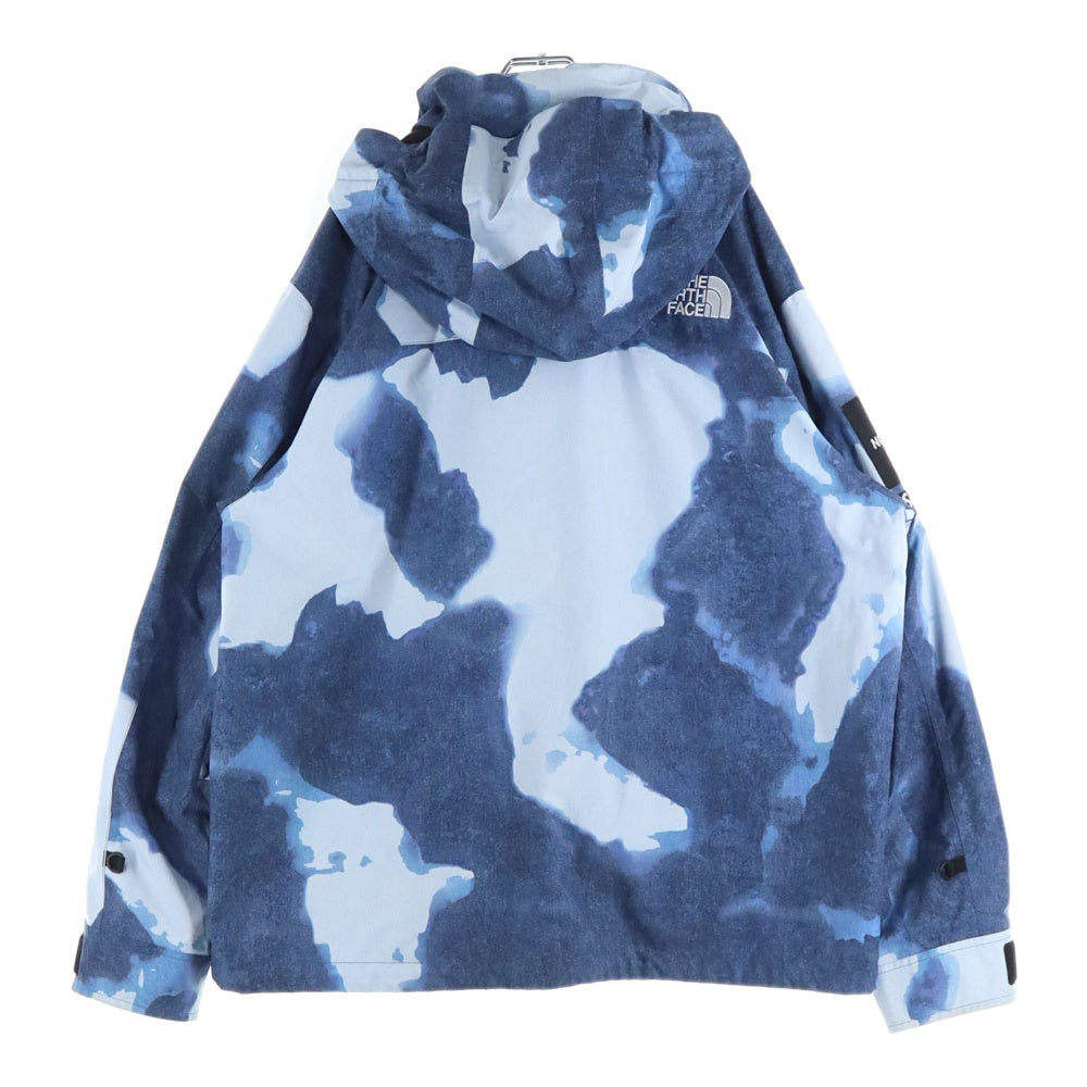 SUPREME(シュプリーム) 21AW ×The North Face Bleached Denim Print Mountain Jacket ザ ノース フェイス ブリーチド デニム プリント マウンテン ジャケット ブルー NP521001