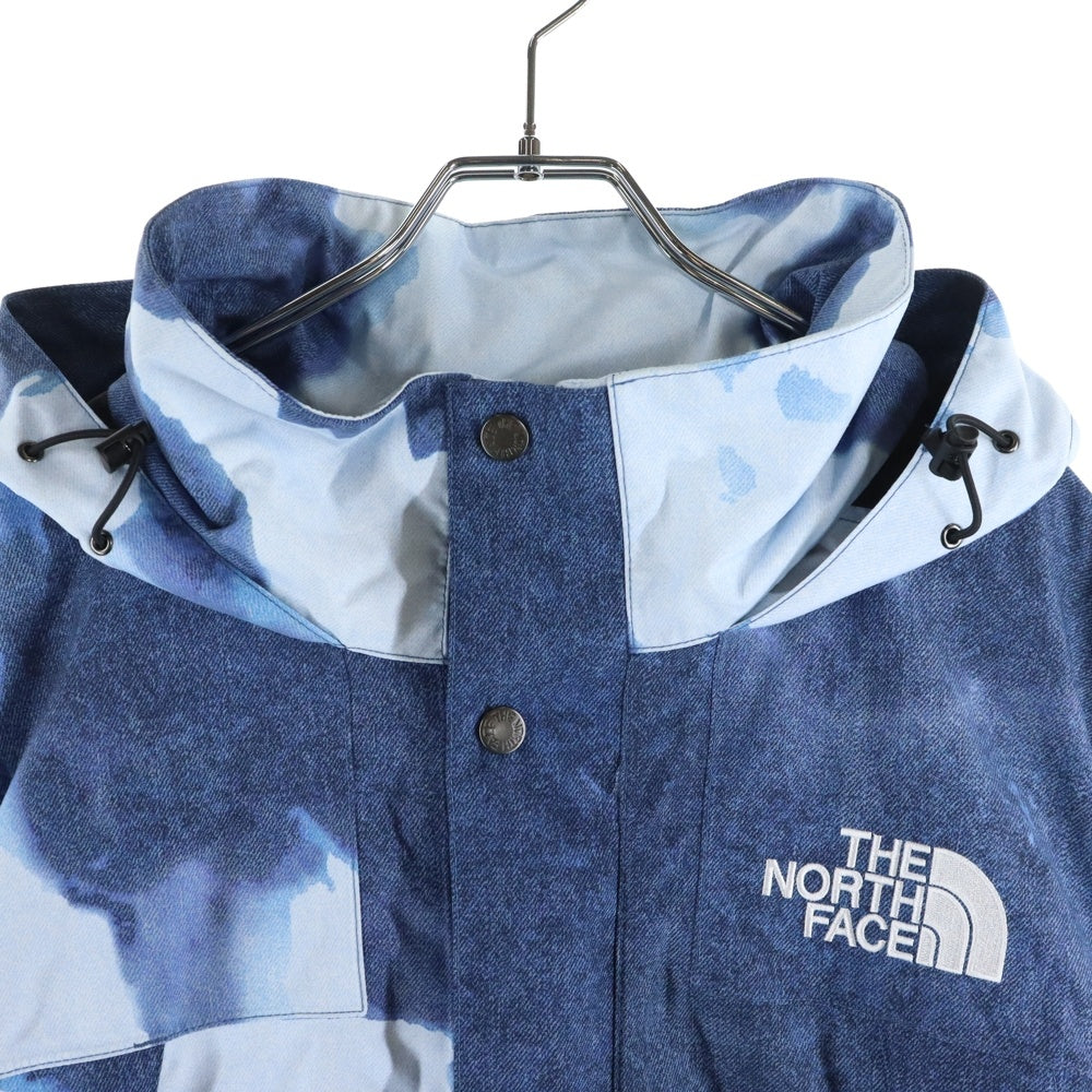 SUPREME(シュプリーム) 21AW ×The North Face Bleached Denim Print Mountain Jacket ザ ノース フェイス ブリーチド デニム プリント マウンテン ジャケット ブルー NP521001