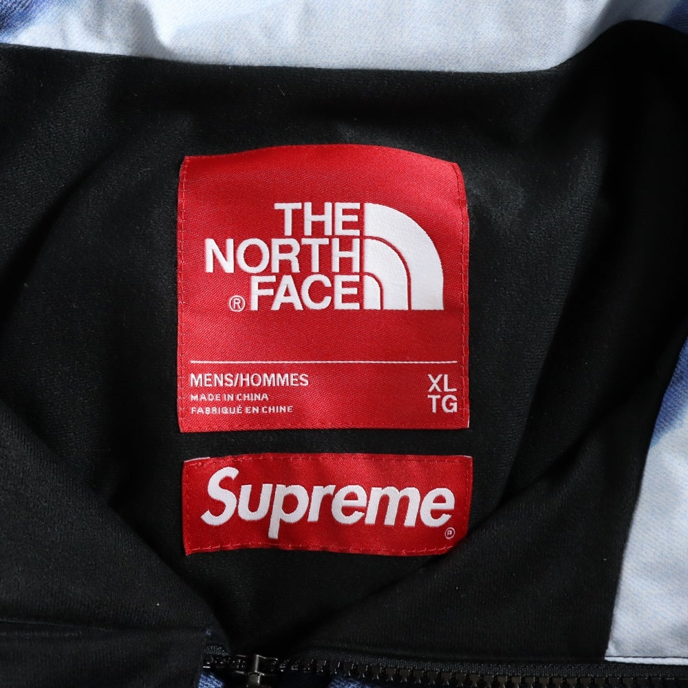 SUPREME(シュプリーム) 21AW ×The North Face Bleached Denim Print Mountain Jacket ザ ノース フェイス ブリーチド デニム プリント マウンテン ジャケット ブルー NP521001