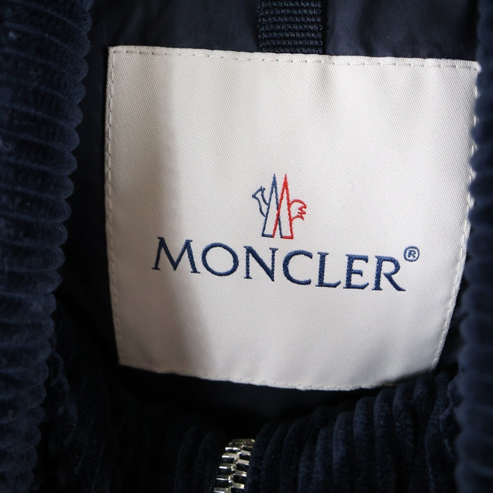 MONCLER(モンクレール) ACRAB GILET ジップアップ コーディロイダウンベスト ブラック
