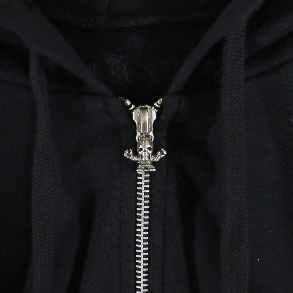 CHROME HEARTS(クロムハーツ) FOTI HOODIE ZIP ジップフォティ バックフォティプリント ジップアップパーカー ブラック