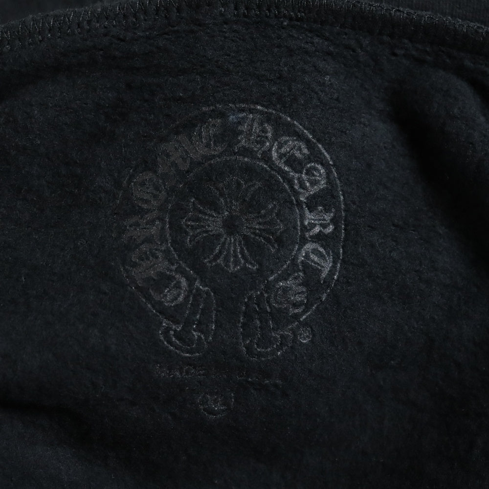 CHROME HEARTS(クロムハーツ) FOTI HOODIE ZIP ジップフォティ バックフォティプリント ジップアップパーカー ブラック