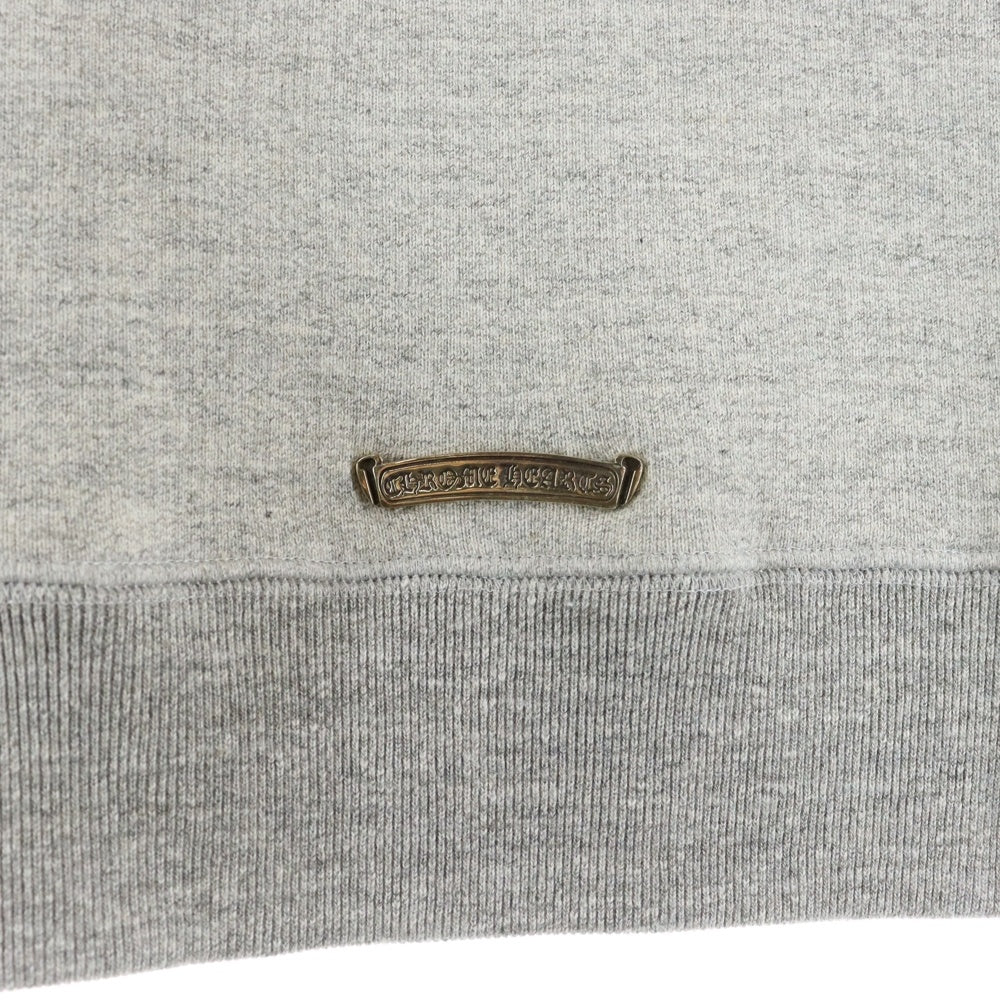CHROME HEARTS(クロムハーツ) Y NOT CH Applique Embroidery アップリケ刺繍クルーネック スウェットシャツ トレーナー グレー