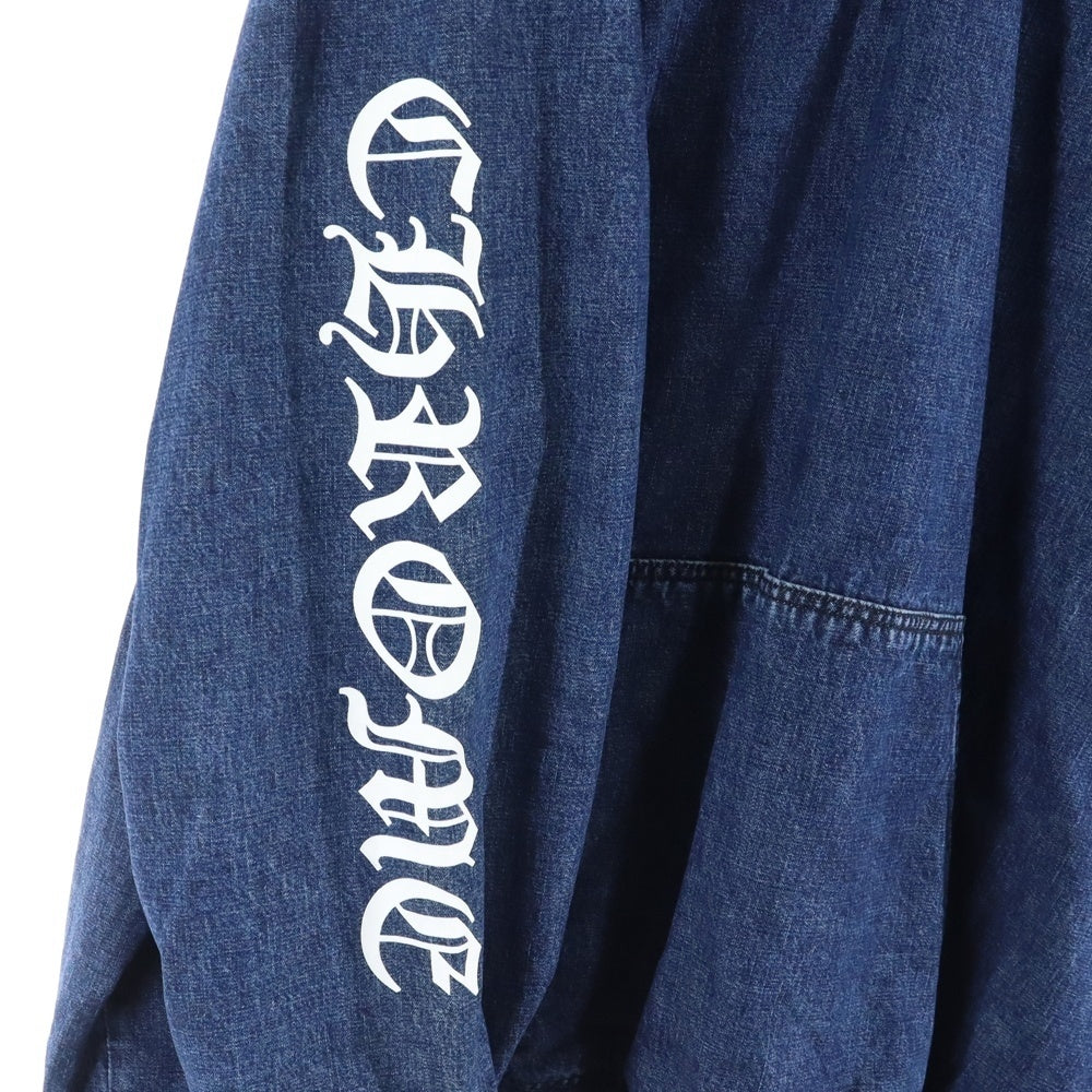 CHROME HEARTS(クロムハーツ) RUCKUS ハーフジップデニムアノラックパーカー インディゴ