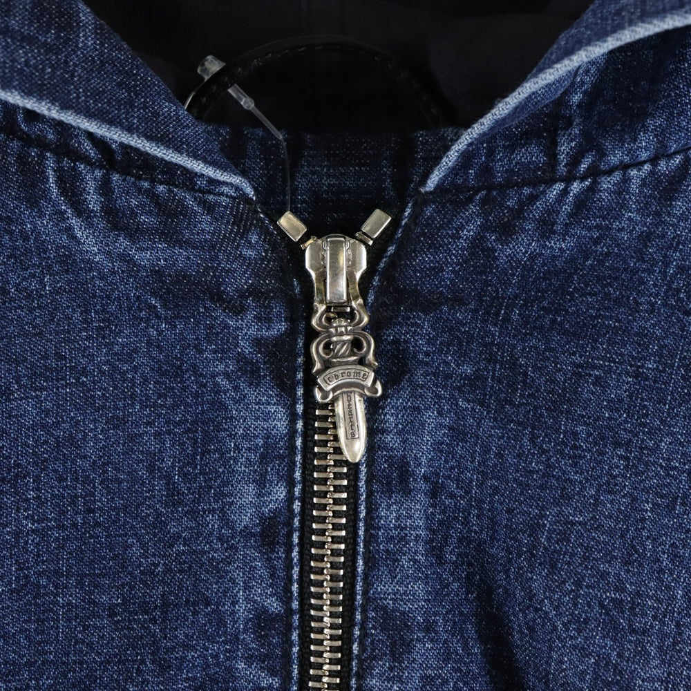 CHROME HEARTS(クロムハーツ) RUCKUS ハーフジップデニムアノラックパーカー インディゴ