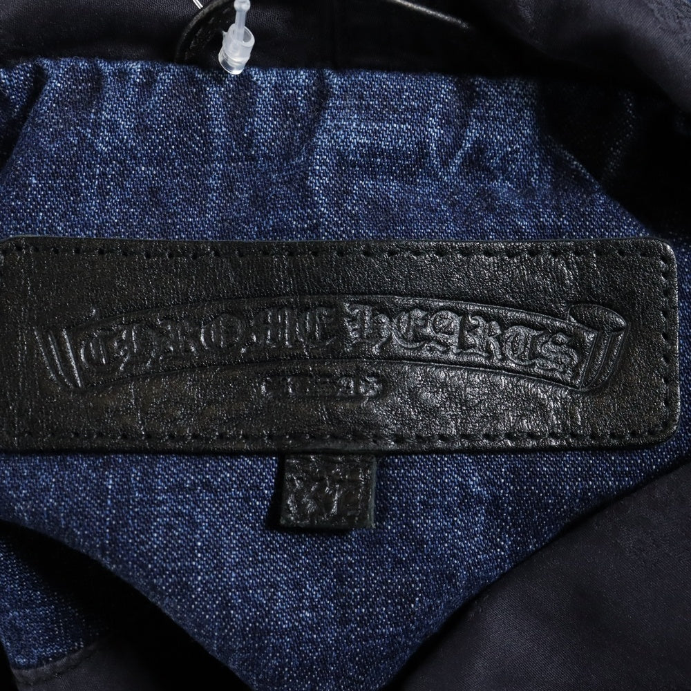 CHROME HEARTS(クロムハーツ) RUCKUS ハーフジップデニムアノラックパーカー インディゴ