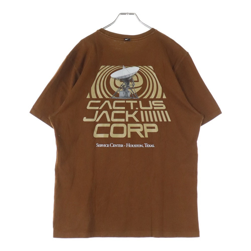 Cactus Jack(カクタスジャック) 21SS Nike x Travis Scott ナイキ × トラヴィススコット ロゴプリントクルーネック半袖カットソーTシャツ