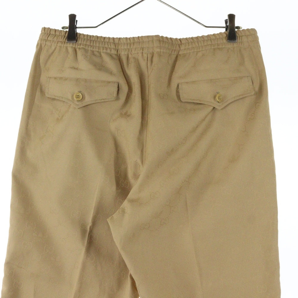 GUCCI(グッチ) 23SS ×adidas Fluid Drill Pants Beige 総柄 フルイド ドリル パンツ ベージュ 705276 ZAI22