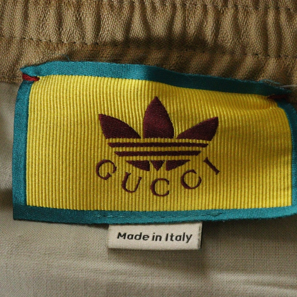 GUCCI(グッチ) 23SS ×adidas Fluid Drill Pants Beige 総柄 フルイド ドリル パンツ ベージュ 705276 ZAI22