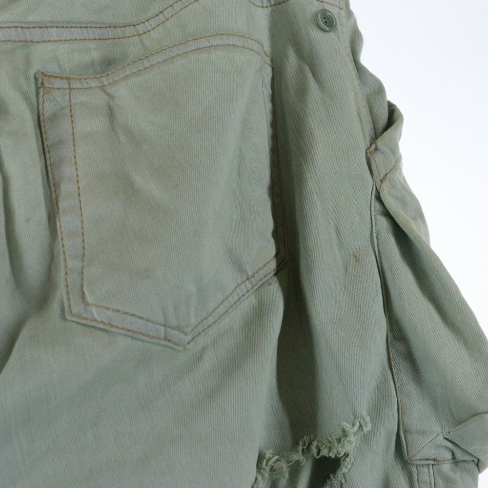 DRKSHDW(ダークシャドウ) SAQLS CREATCH PANTS ダメージ加工デストロイ クリーチパンツ DS02B4312-SAQLS モスグリーン