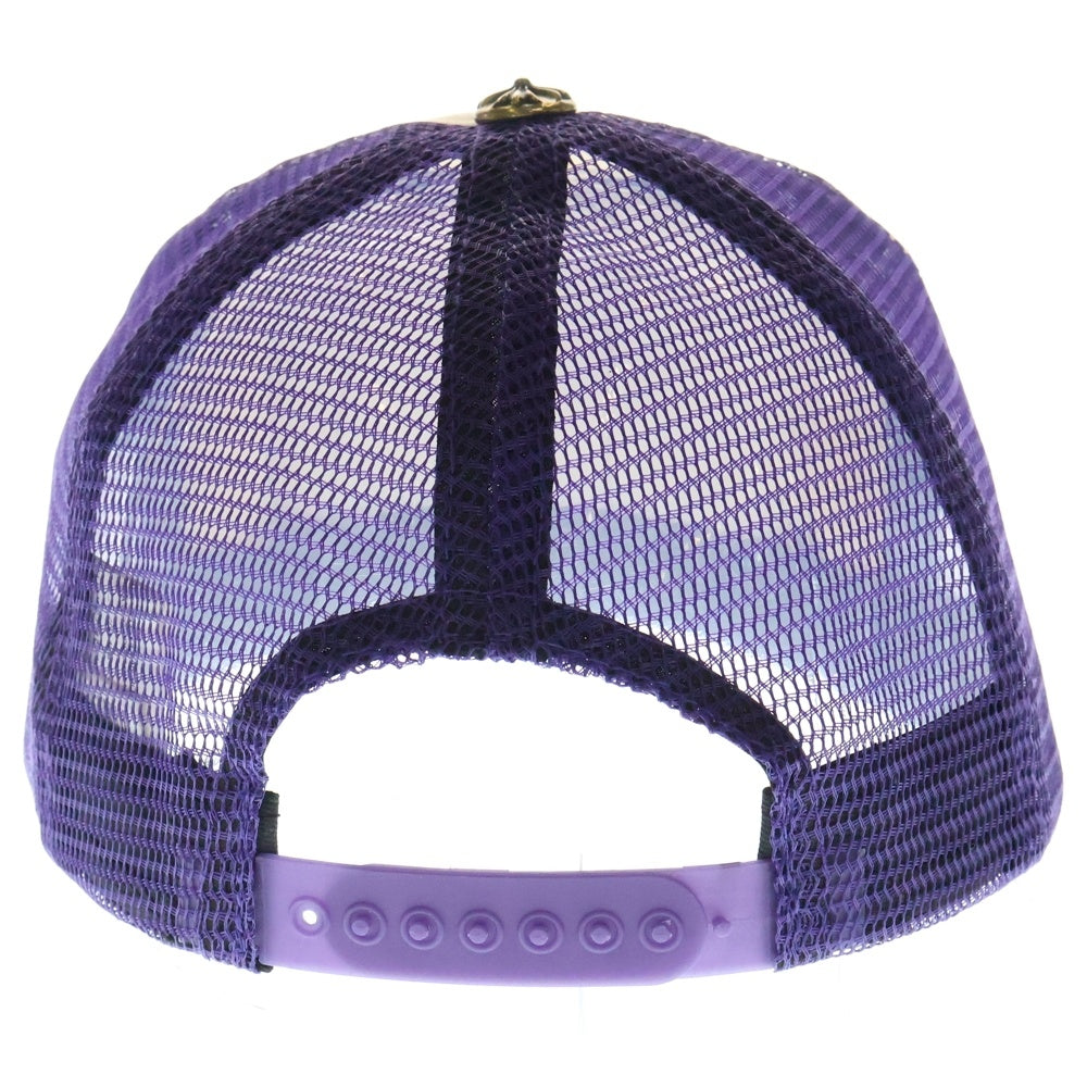 CHROME HEARTS(クロムハーツ) TRUCKER CAP CHパッチ クロスボール付 メッシュトラッカーキャップ 帽子 パープル