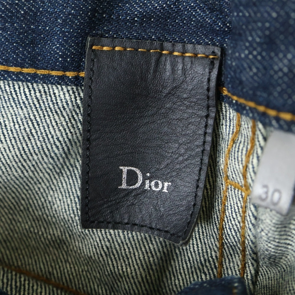 Dior HOMME(ディオールオム) ボタンフライ ストレートデニムパンツ ブルー PI31J0530184