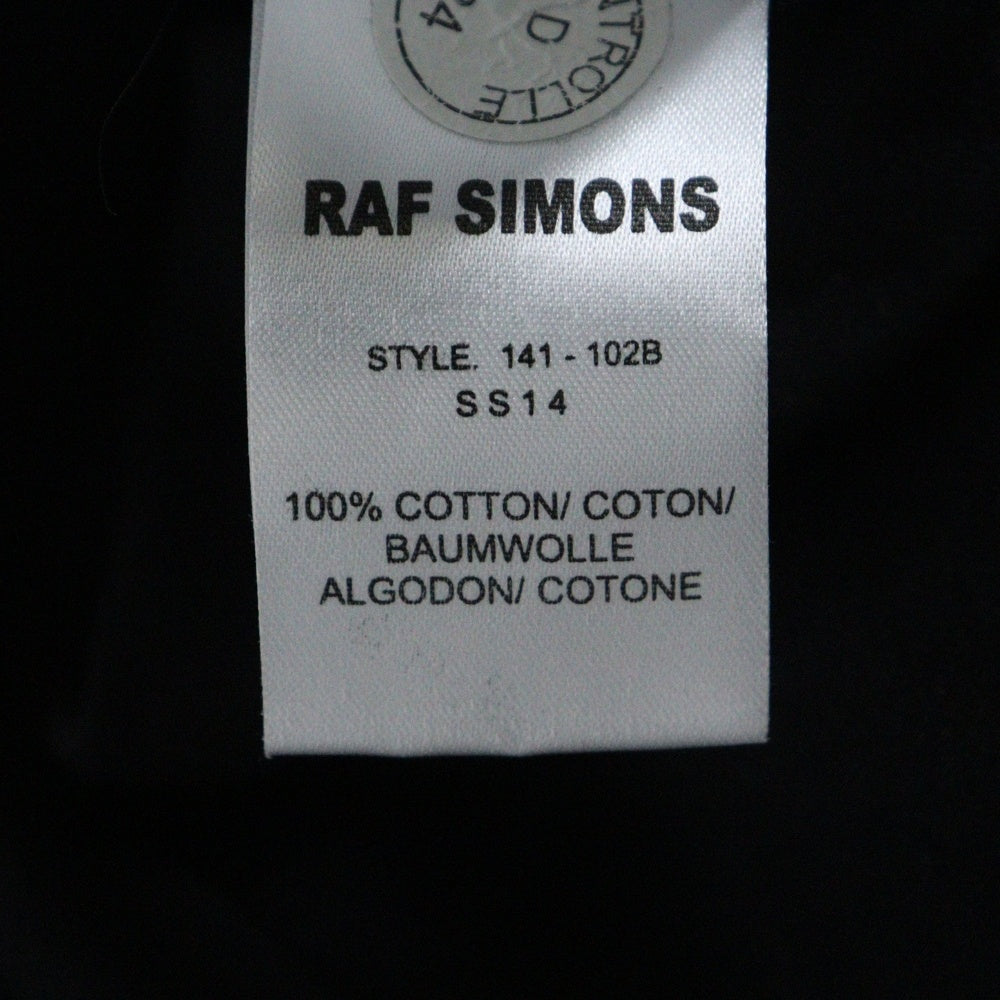 RAF SIMONS(ラフシモンズ) 14SS プリント半袖クルーネックTシャツカットソー 141-102B ブラック