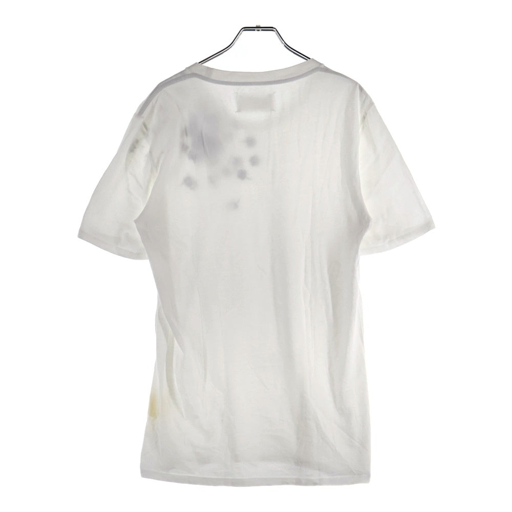 Maison Martin Margiela(メゾンマルタンマルジェラ) ローズ転写プリント クルーネック半袖Tシャツカットソー ホワイト