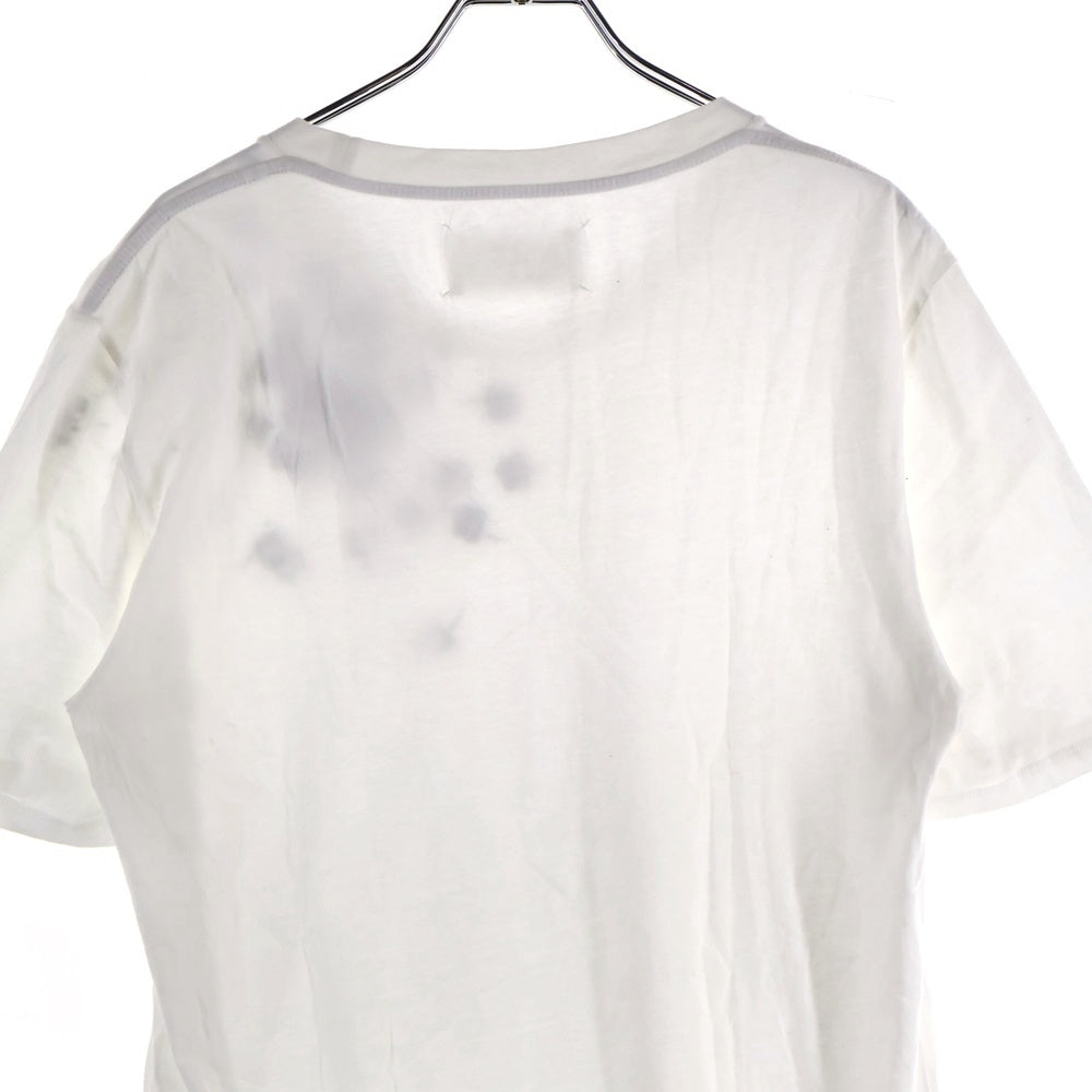 Maison Martin Margiela(メゾンマルタンマルジェラ) ローズ転写プリント クルーネック半袖Tシャツカットソー ホワイト