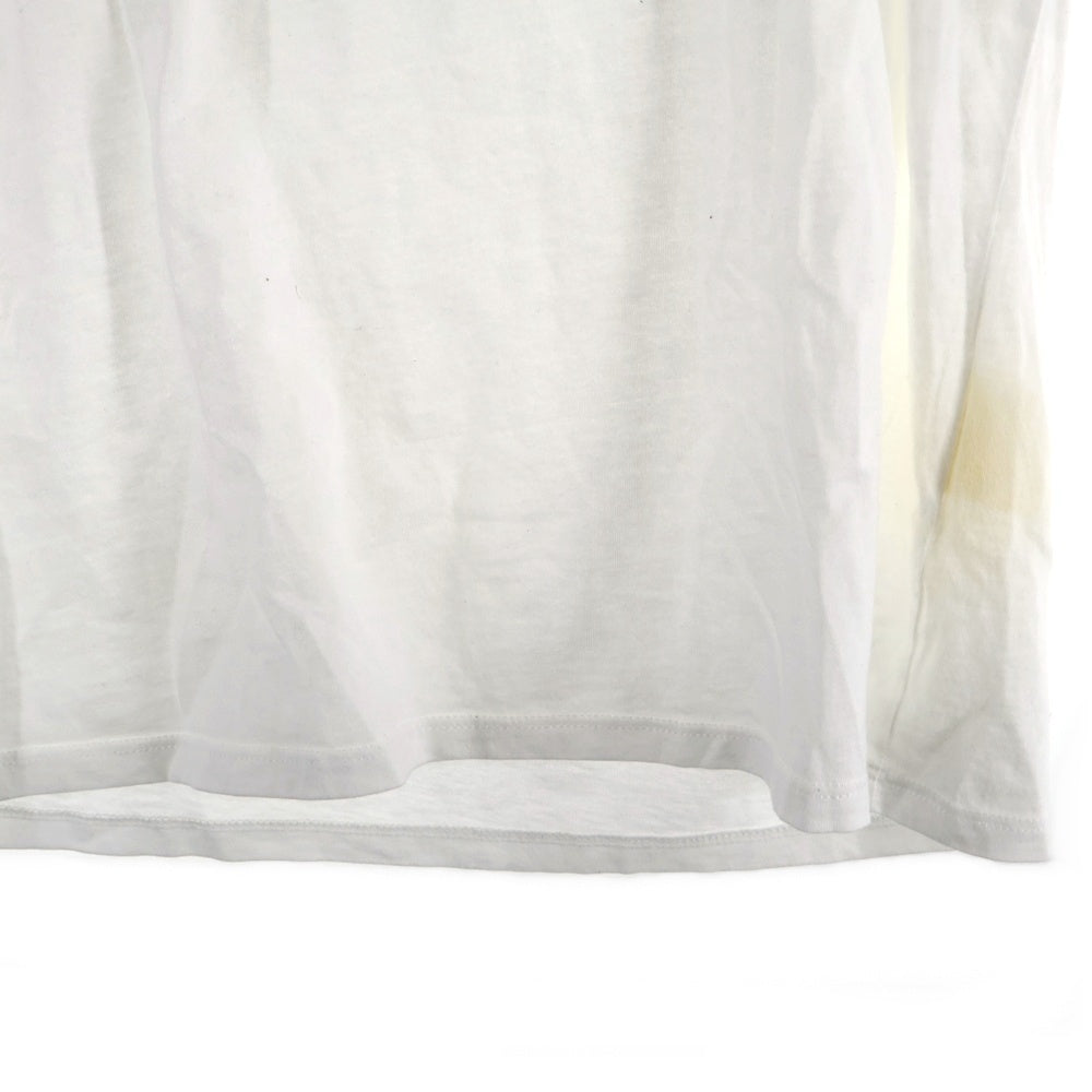 Maison Martin Margiela(メゾンマルタンマルジェラ) ローズ転写プリント クルーネック半袖Tシャツカットソー ホワイト