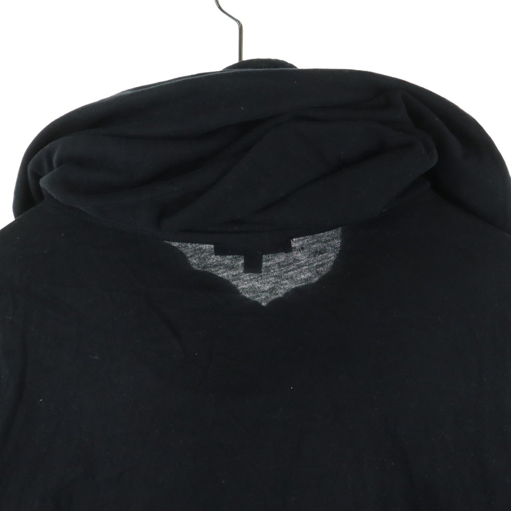 ANN DEMEULEMEESTER(アンドゥムルメステール) フーデッド半袖カットソー ブラック