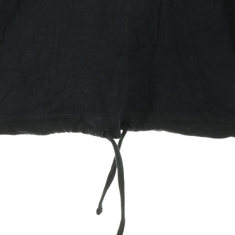 ANN DEMEULEMEESTER(アンドゥムルメステール) フーデッド半袖カットソー ブラック