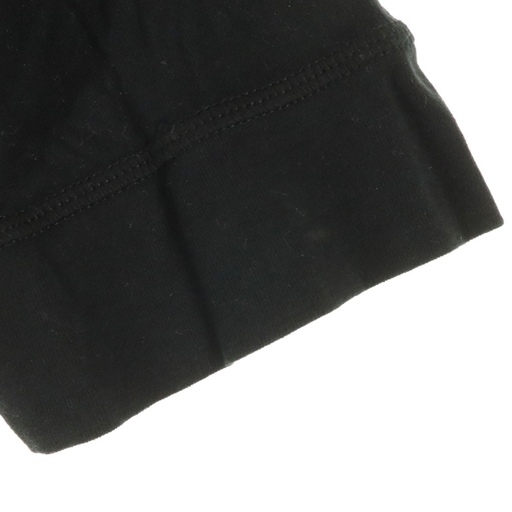 ANN DEMEULEMEESTER(アンドゥムルメステール) フーデッド半袖カットソー ブラック