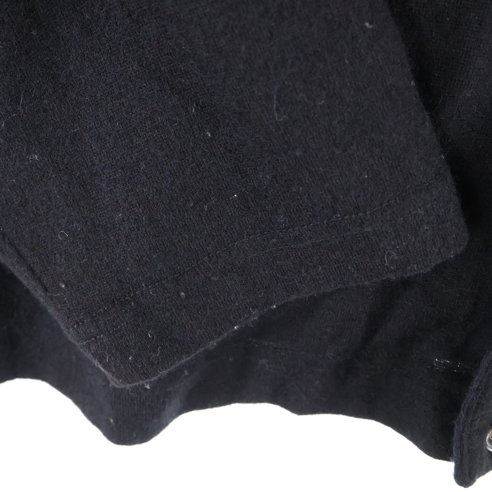 COMME des GARCONS HOMME(コムデギャルソンオム) カシミヤ混 薄手ニットカーディガン ブラック