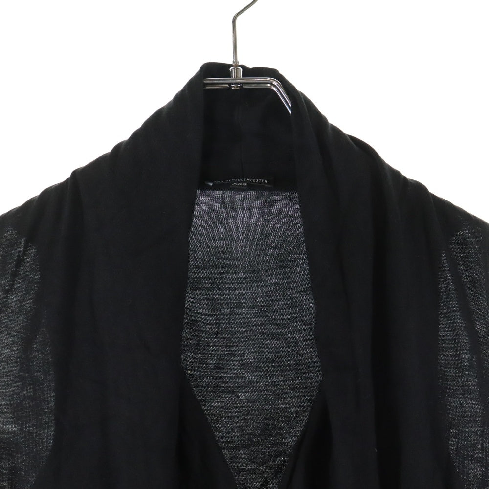 ANN DEMEULEMEESTER(アンドゥムルメステール) ノースリーブ ニットカーディガン ブラック