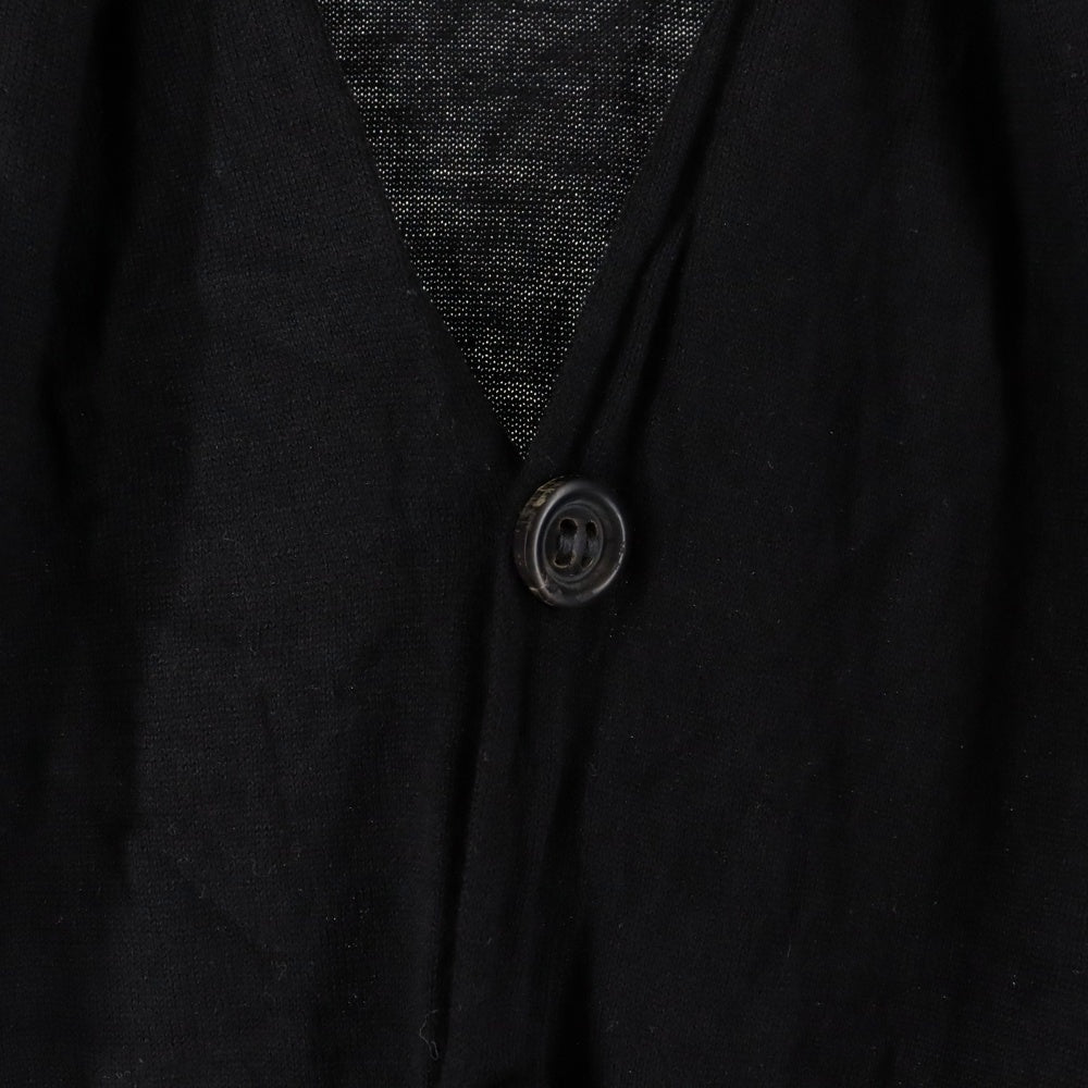ANN DEMEULEMEESTER(アンドゥムルメステール) ノースリーブ ニットカーディガン ブラック