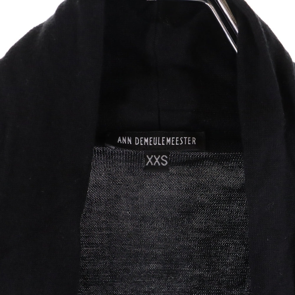 ANN DEMEULEMEESTER(アンドゥムルメステール) ノースリーブ ニットカーディガン ブラック