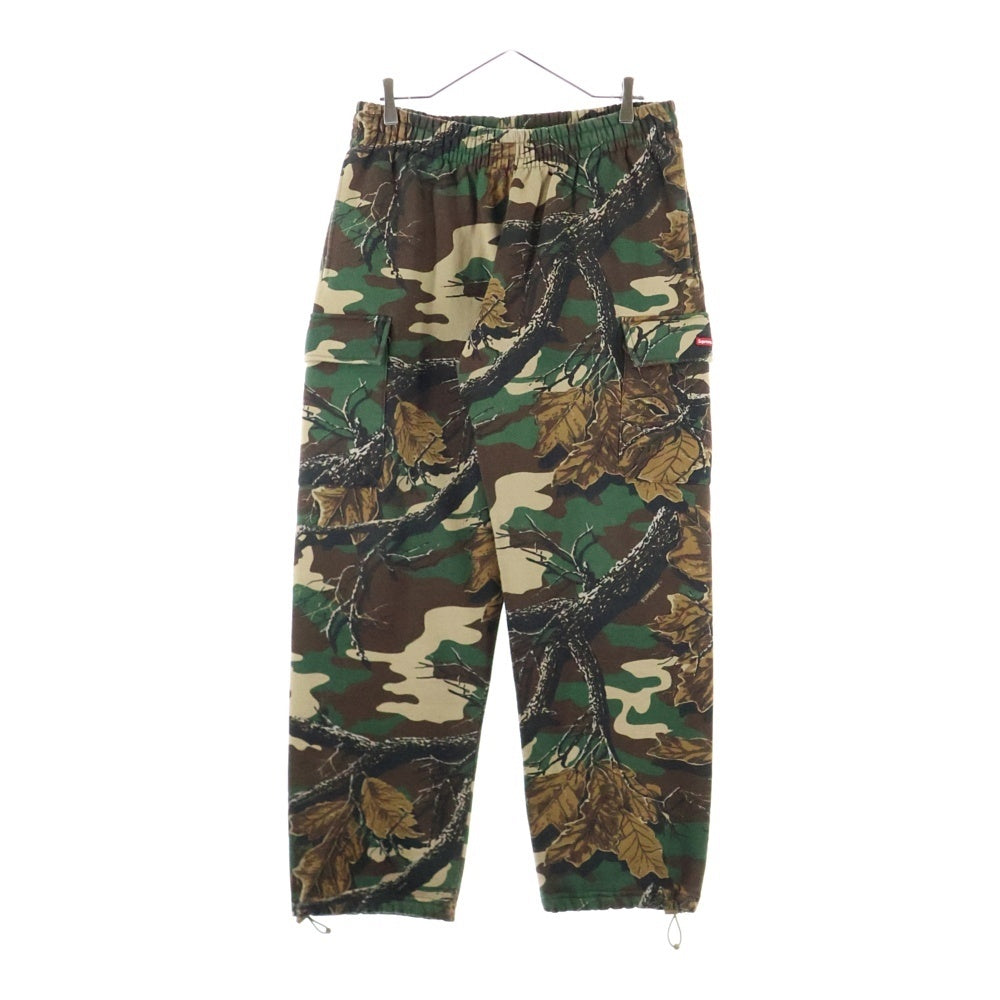 SUPREME(シュプリーム) 22AW Small Box Cargo Sweatpant スモールボックスロゴ ウッドランドカモ カーゴ スウェットパンツ カーキ