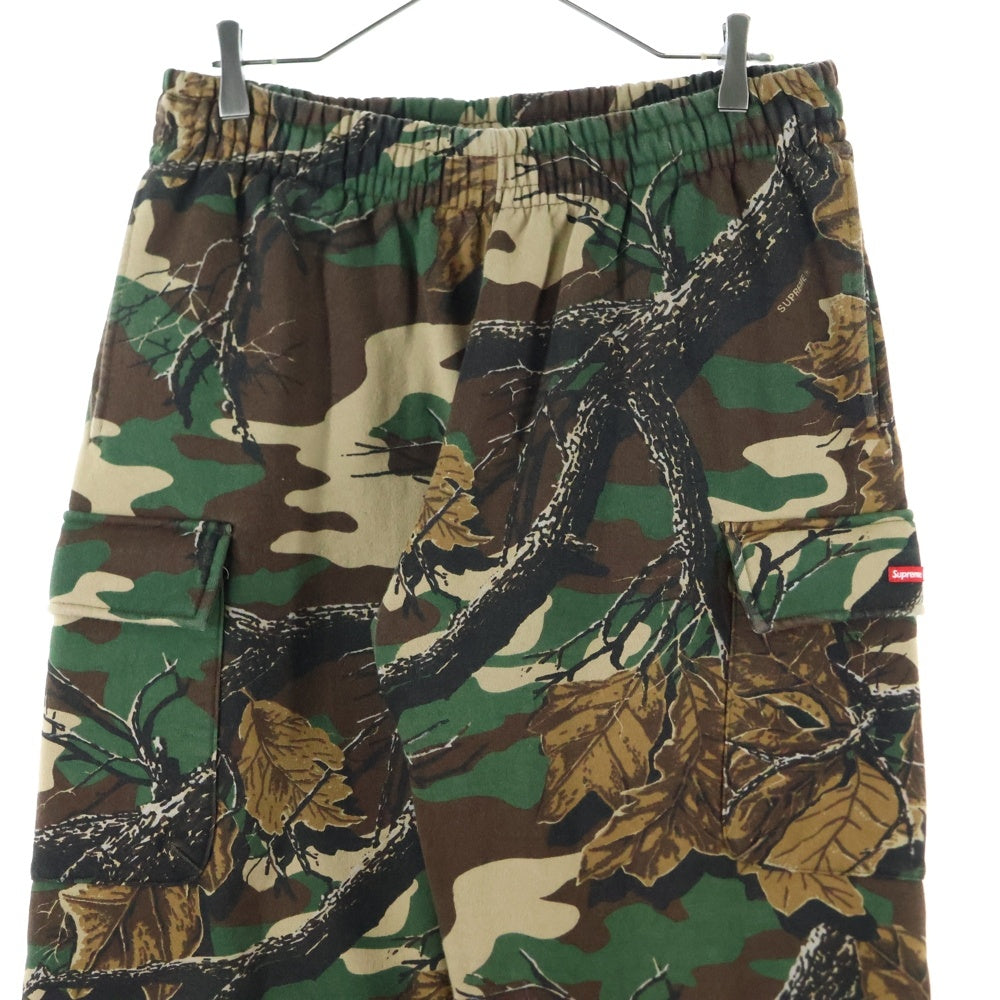 SUPREME(シュプリーム) 22AW Small Box Cargo Sweatpant スモールボックスロゴ ウッドランドカモ カーゴ スウェットパンツ カーキ