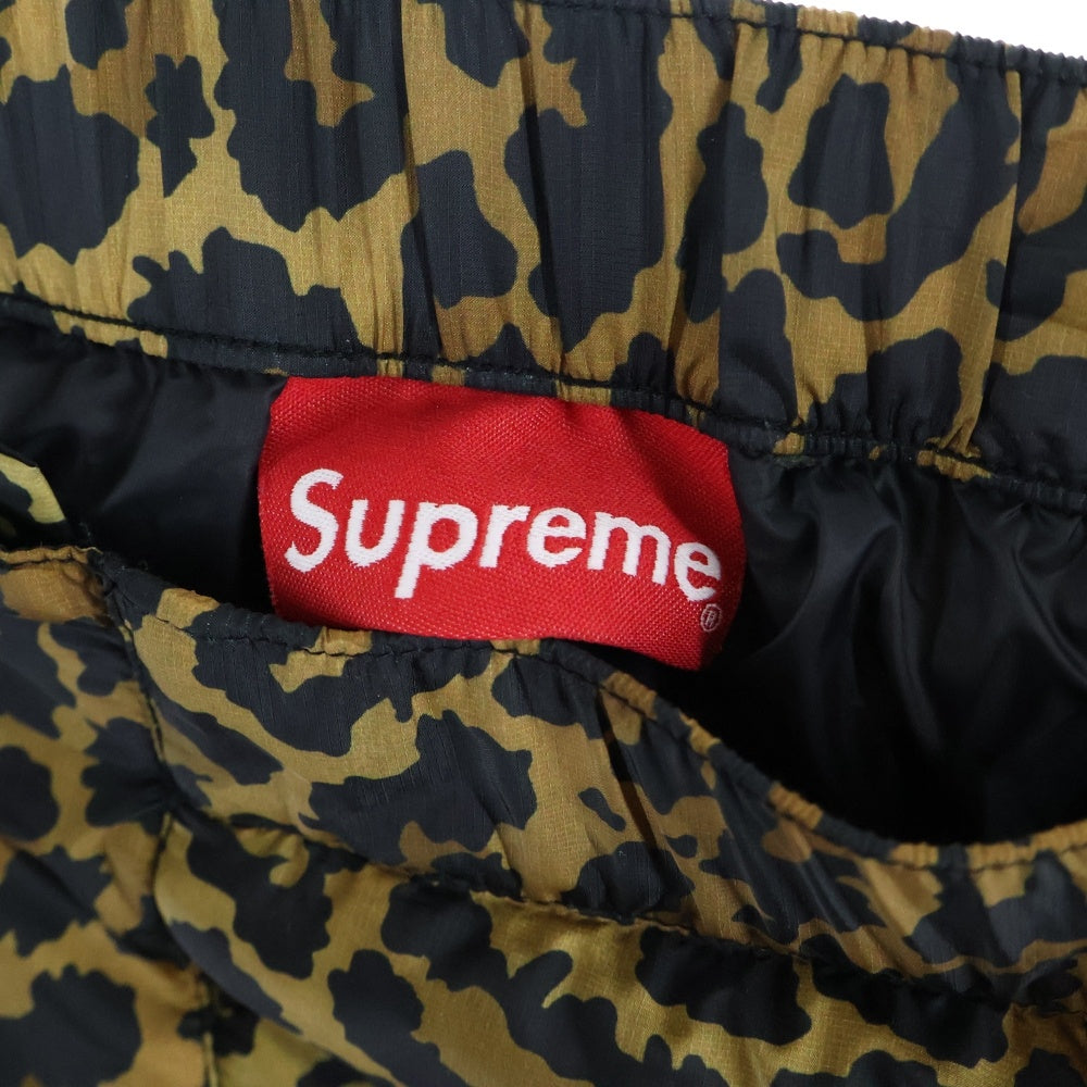 SUPREME(シュプリーム) 21AW Micro Down Pant PERTEX マイクロダウンパンツ レオパード