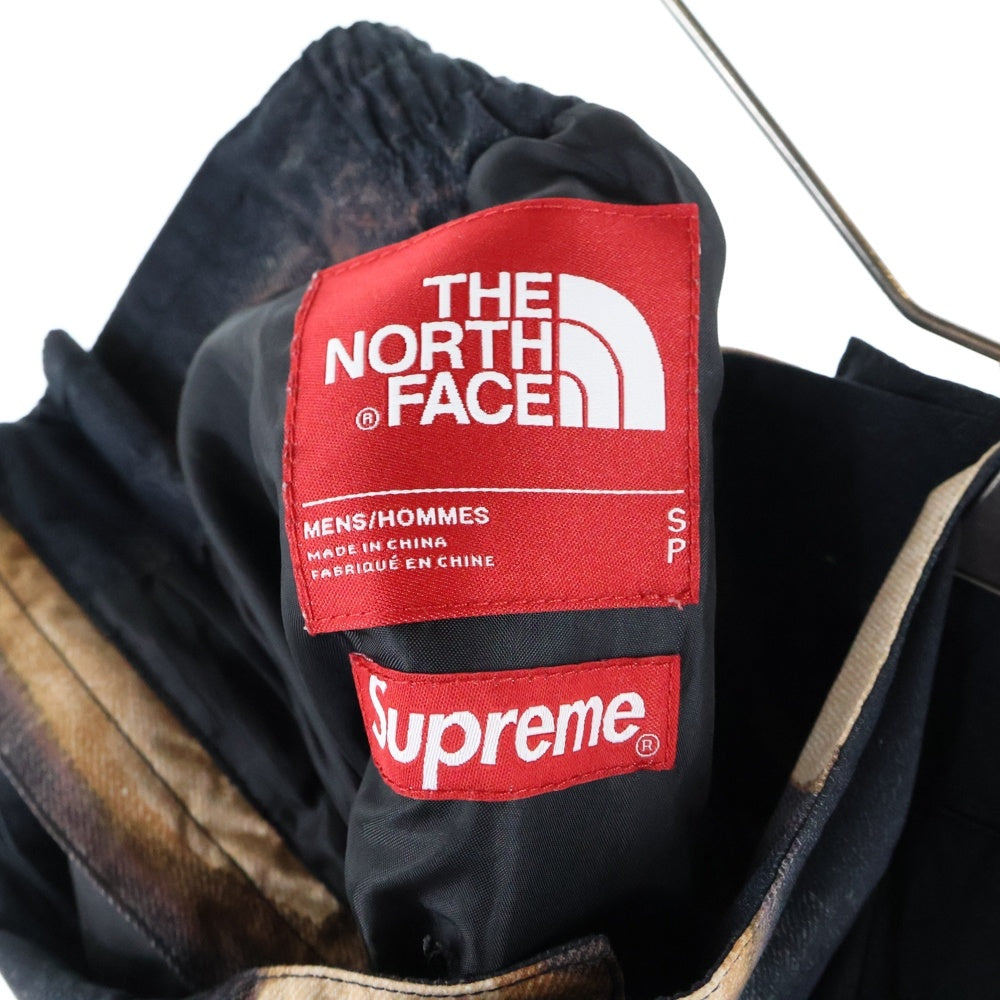 SUPREME(シュプリーム) 21AW ×THE NORTH FACE Bleached Denim Print Mountain Pant ブリーチ総柄プリントマウンテンパンツ ブラウン NP52101I