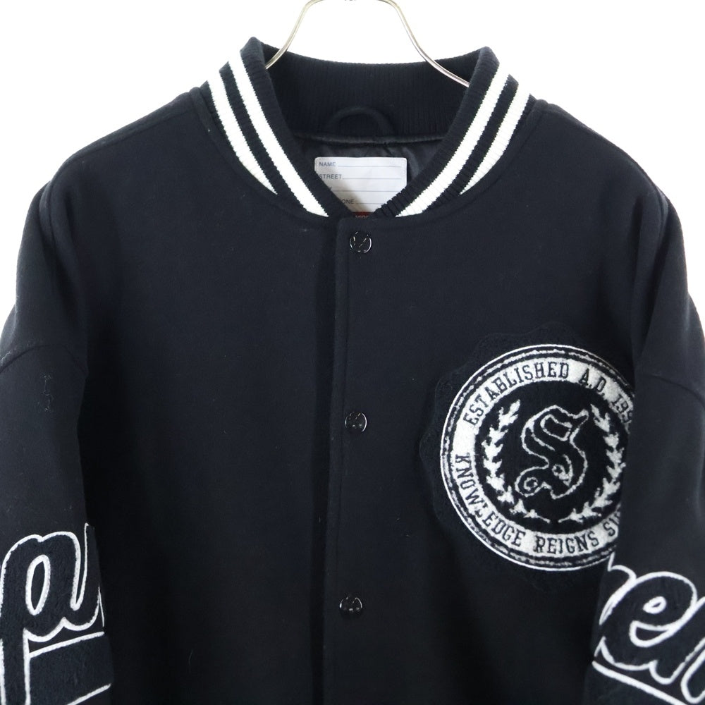 SUPREME(シュプリーム) 24AW Veritas Varsity Jacket バーシティジャケット スタジャン ブラック