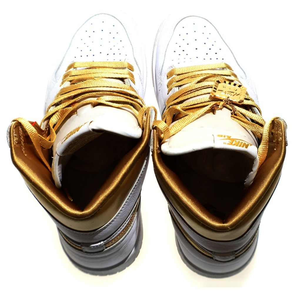 NIKE(ナイキ) WMNS AIR JORDAN 1 RETRO HIGH OG METALLIC GOLD ウィメンズ エアジョーダン1 レトロ ハイ OG ハイカットスニーカー US9.5/26.5cm FD2596-107