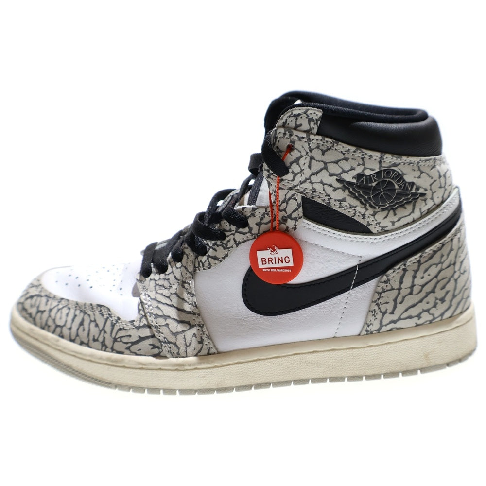NIKE(ナイキ) AIR JORDAN 1 HIGH OG WHITE CEMENT DZ5485-052 エアジョーダン1 ホワイトセメント ハイカットスニーカー US9.5/27.5cm ホワイト/ブラック