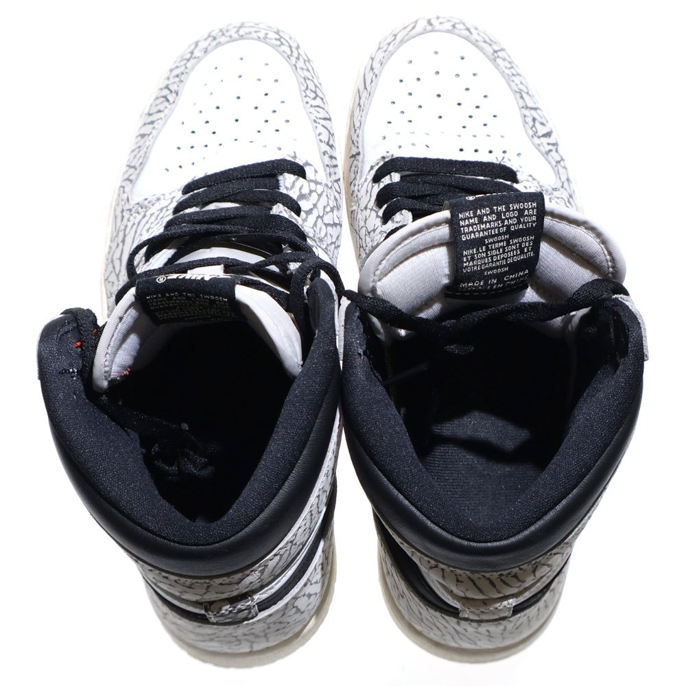 NIKE(ナイキ) AIR JORDAN 1 HIGH OG WHITE CEMENT DZ5485-052 エアジョーダン1 ホワイトセメント ハイカットスニーカー US9.5/27.5cm ホワイト/ブラック