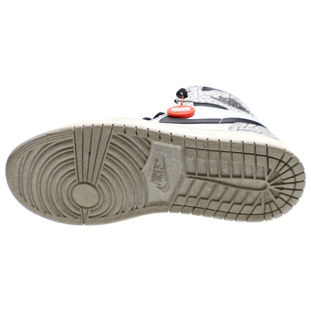 NIKE(ナイキ) AIR JORDAN 1 HIGH OG WHITE CEMENT DZ5485-052 エアジョーダン1 ホワイトセメント ハイカットスニーカー US9.5/27.5cm ホワイト/ブラック