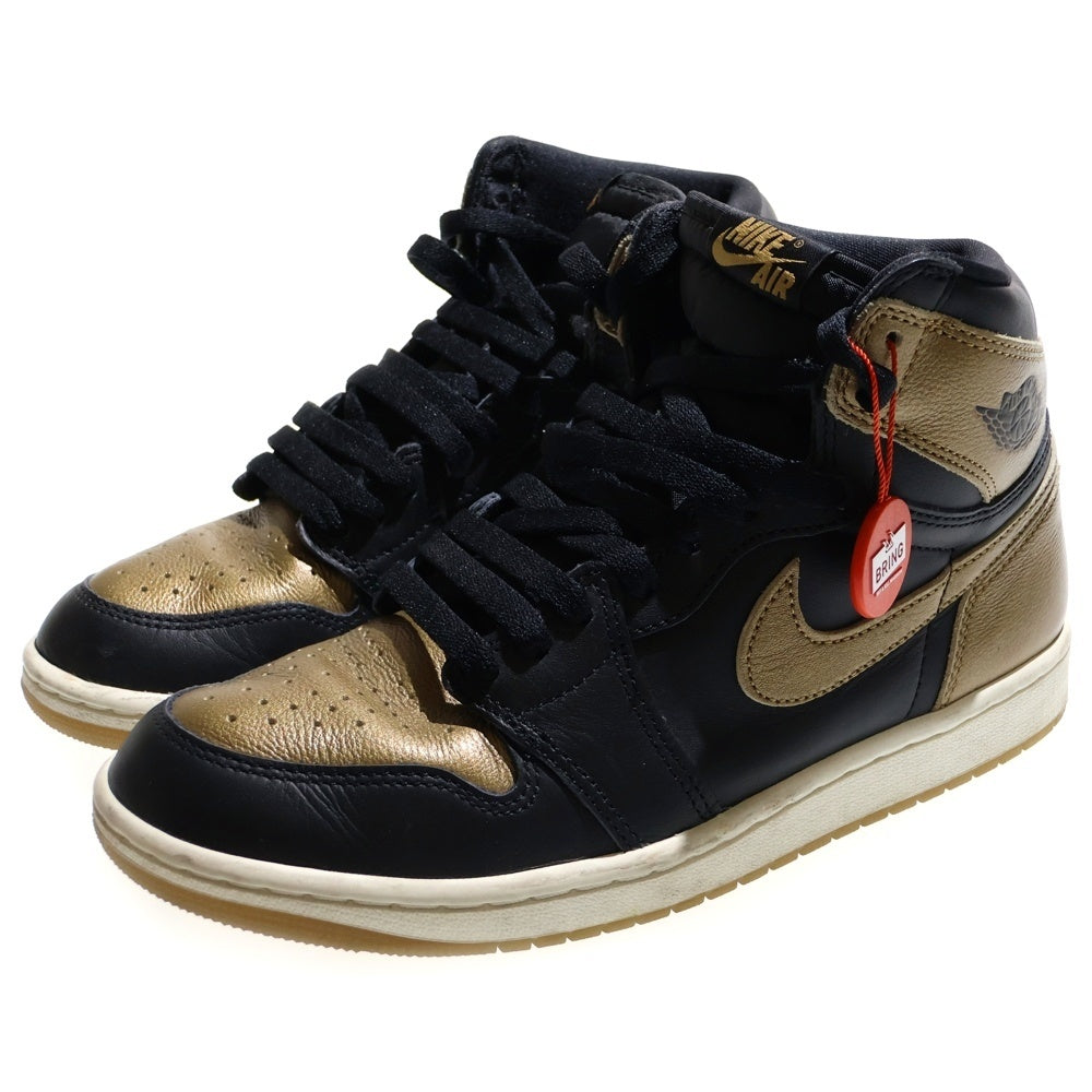 NIKE(ナイキ) AIR JORDAN 1 RETRO HIGH OG Black and Gold DZ5485 071 エア ジョーダン 1 レトロ ハイ ブラック/ゴールド ハイカットスニーカー US8/26cm