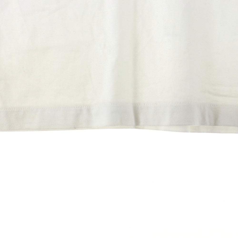 WEWILL(ウィーウィル) バッグプリント 半袖クルーネックTシャツカットソー ホワイト