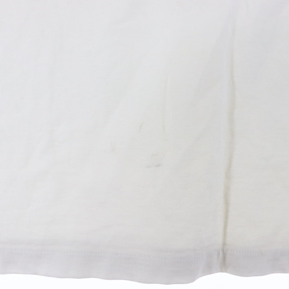 WEWILL(ウィーウィル) バッグプリント 半袖クルーネックTシャツカットソー ホワイト