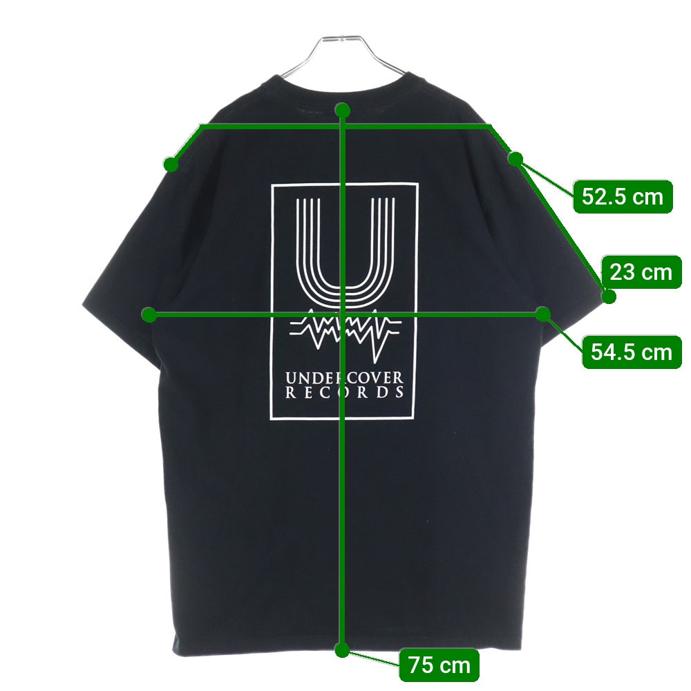 UNDERCOVER(アンダーカバー) ロゴプリント 半袖クルーネックTシャツカットソー ブラック