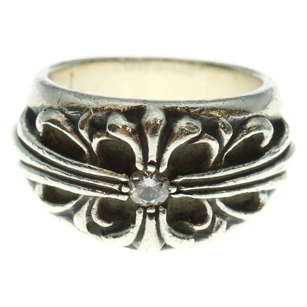 CHROME HEARTS(クロムハーツ) FLRL CRS 1DIA フローラルクロス 1ダイヤ シルバーリング