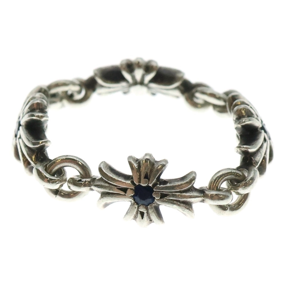 CHROME HEARTS(クロムハーツ) RING TNY E CH PLS タイニーECHプラスリング サファイア シルバー