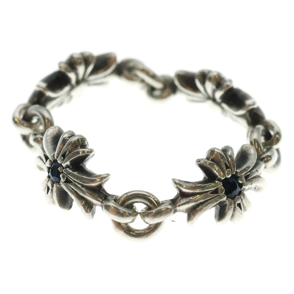 CHROME HEARTS(クロムハーツ) RING TNY E CH PLS タイニーECHプラスリング サファイア シルバー