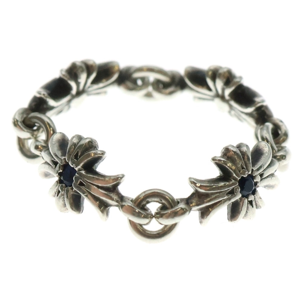 CHROME HEARTS(クロムハーツ) RING TNY E CH PLS タイニーECHプラスリング サファイア シルバー