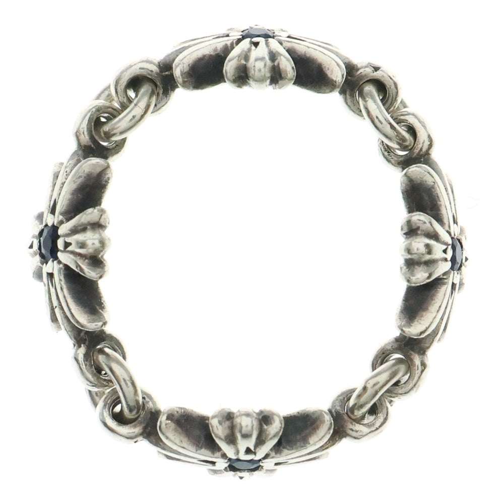 CHROME HEARTS(クロムハーツ) RING TNY E CH PLS タイニーECHプラスリング サファイア シルバー